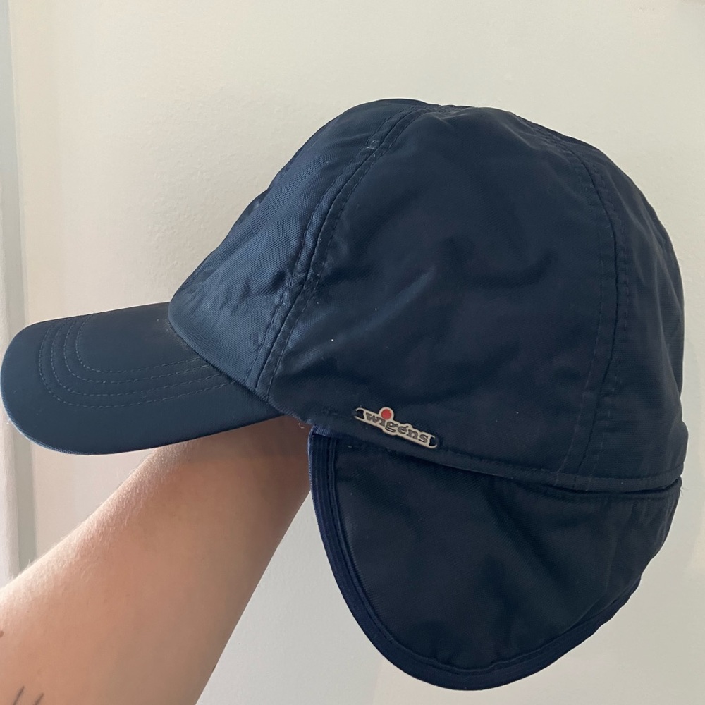 Wigens Mens Martin Cordura Nylon Baseball Cap with Earflaps